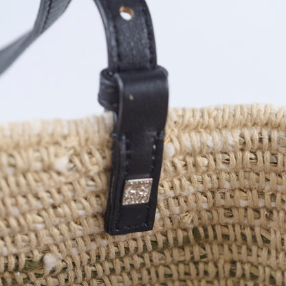 Loewe Square Basket Bag Mixed Media Woven Raffia - photo 8