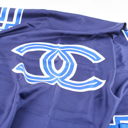 Chanel CC Scarf 90 Navy/Royal Blue/White - photo 2