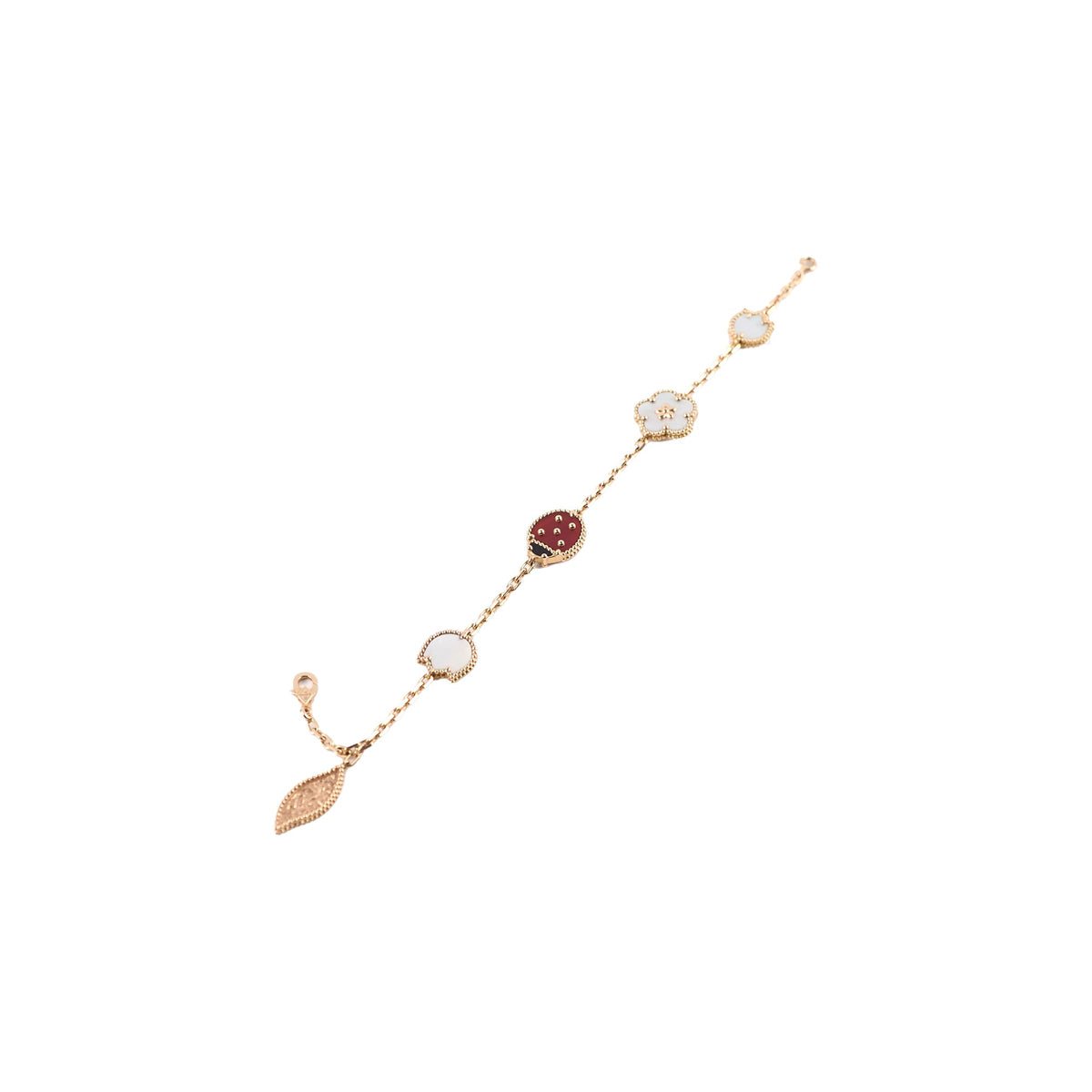 Van Cleef & Arpels Lucky Spring 5 Motif Bracelet Rose Gold - photo 1