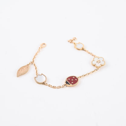 Van Cleef & Arpels Lucky Spring 5 Motif Bracelet Rose Gold - photo 3
