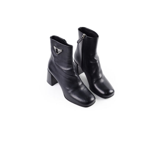 Prada Vitello Ankle Boots Black - Size 36 - photo 1
