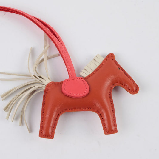 Hermes Rodeo PM Poppy / Craie / Rubis - Stamp U - photo 2