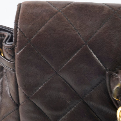 Chanel 24K Vintage Duma Backpack Lambskin Dark Brown - photo 8