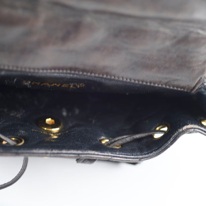Chanel 24K Vintage Duma Backpack Lambskin Dark Brown - photo 12