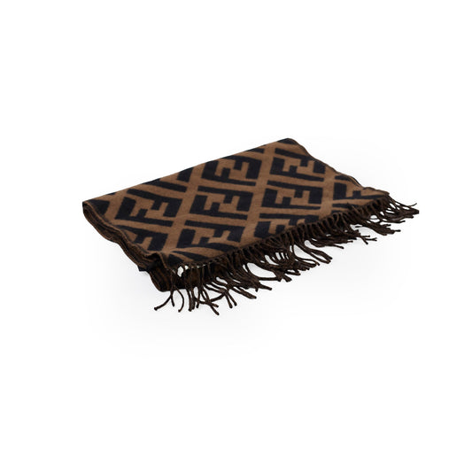 Fendi FF Cashmere Scarf Brown/Black - photo 1