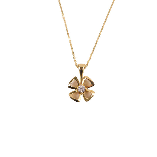 Bvlgari Fiorever Yellow Gold Necklace with Diamond - photo 1