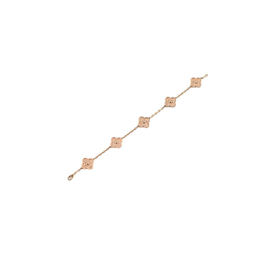 Van Cleef & Arpels Vintage 5 Motifs Bracelet Rose Gold 2024 - photo 1