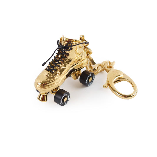 Chanel Gold-Tone Roller Skate Bag Charm/Keychain - photo 1