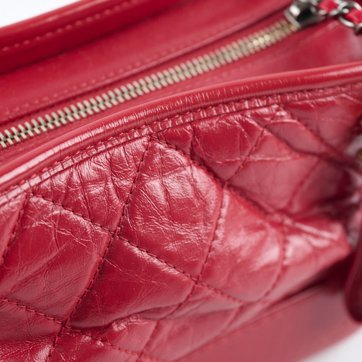Chanel Small Gabrielle Bag Red Logo Strap - photo 4