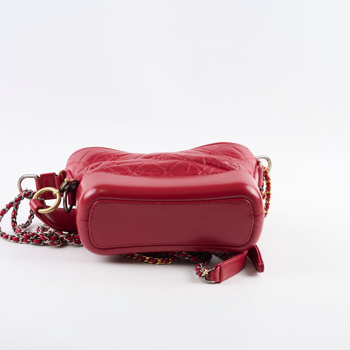 Chanel Small Gabrielle Bag Red Logo Strap - photo 3