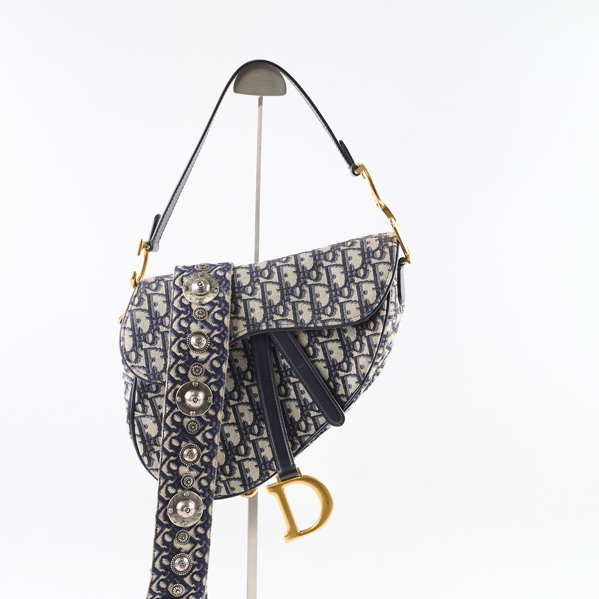 Dior Saddle Bag Medium Oblique with Guitar Strap - photo 3