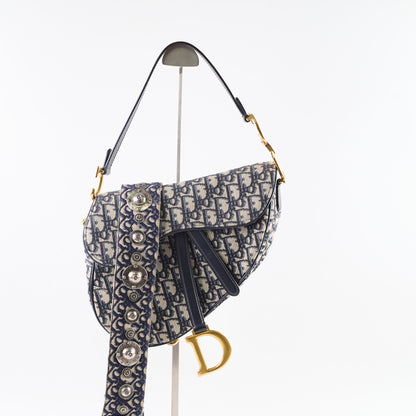 Dior Saddle Bag Medium Oblique with Guitar Strap - photo 3