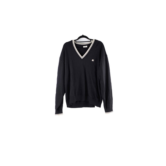 Celine Triomphe V Neck Wool Jumper Black - Size XL - photo 1