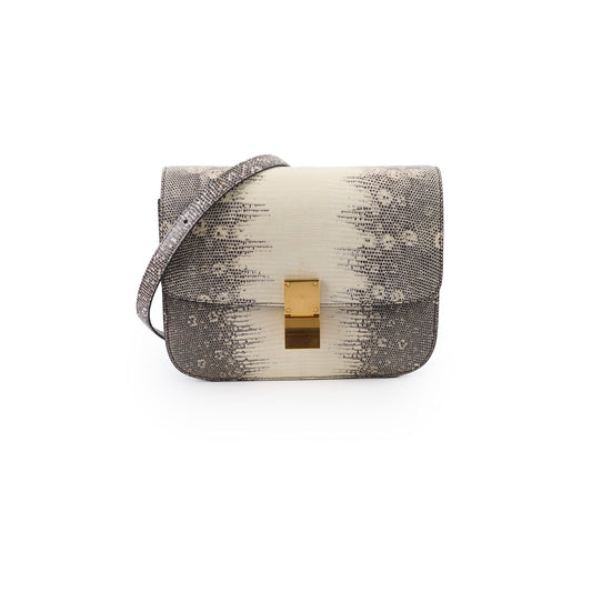 Celine Medium Lizard Classic Bag Cream - photo 1