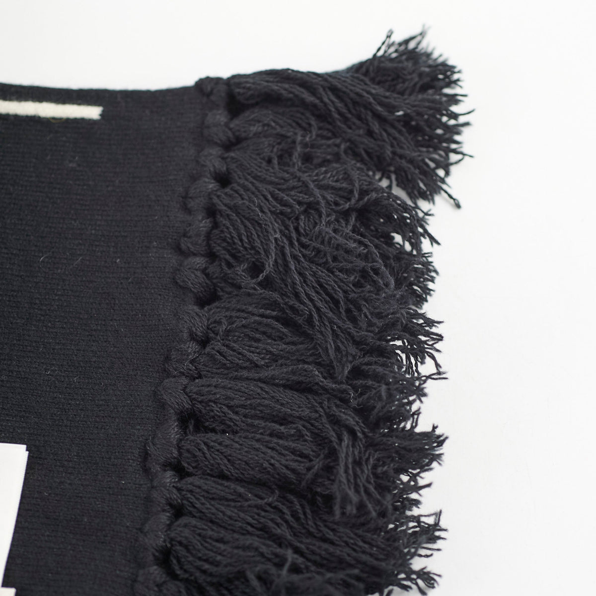 Celine Thick Wool Scarf Black/White - photo 4