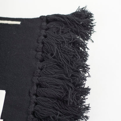 Celine Thick Wool Scarf Black/White - photo 4