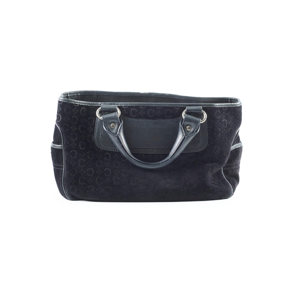 Celine Boogie Satchel Macadam Black Suede - photo 1