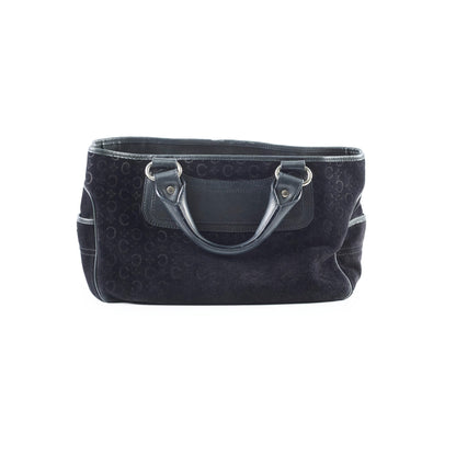 Celine Boogie Satchel Macadam Black Suede - photo 1