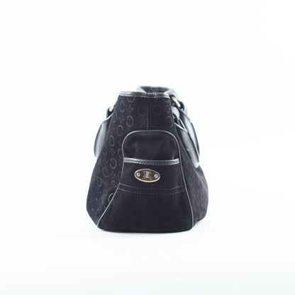 Celine Boogie Satchel Macadam Black Suede - photo 2