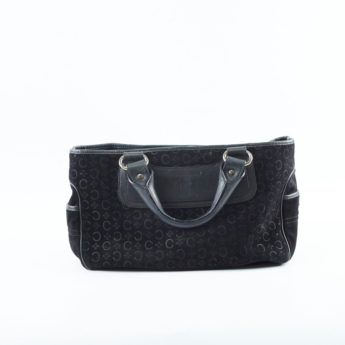 Celine Boogie Satchel Macadam Black Suede - photo 3