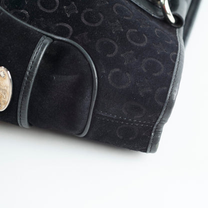 Celine Boogie Satchel Macadam Black Suede - photo 5