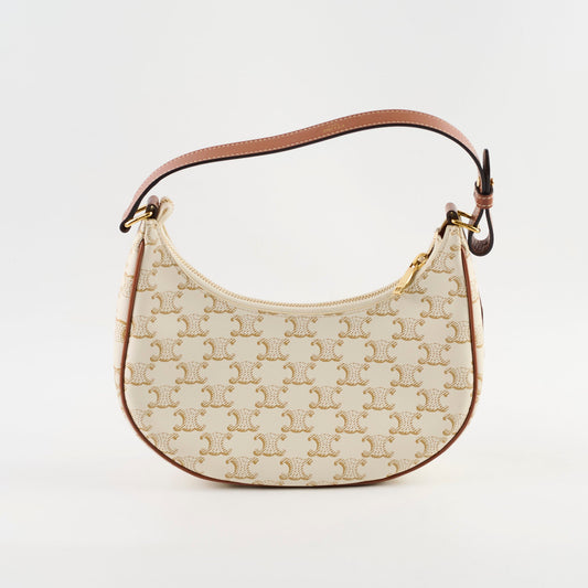 Celine Triomphe Ava Shoulder Bag white - photo 2