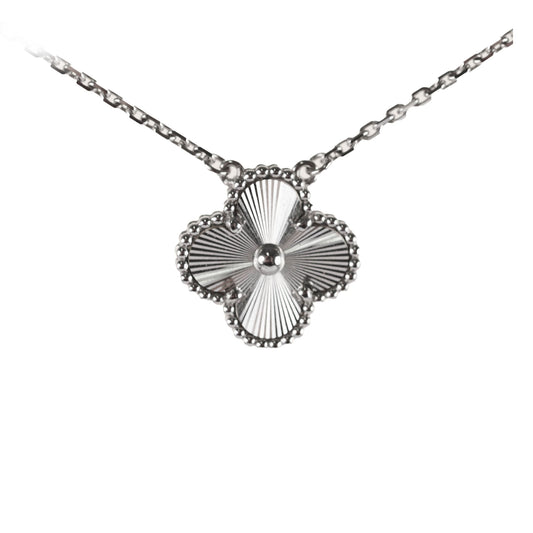 Van Cleef & Arpels Vintage Alhambra White Gold Guilloche - photo 1