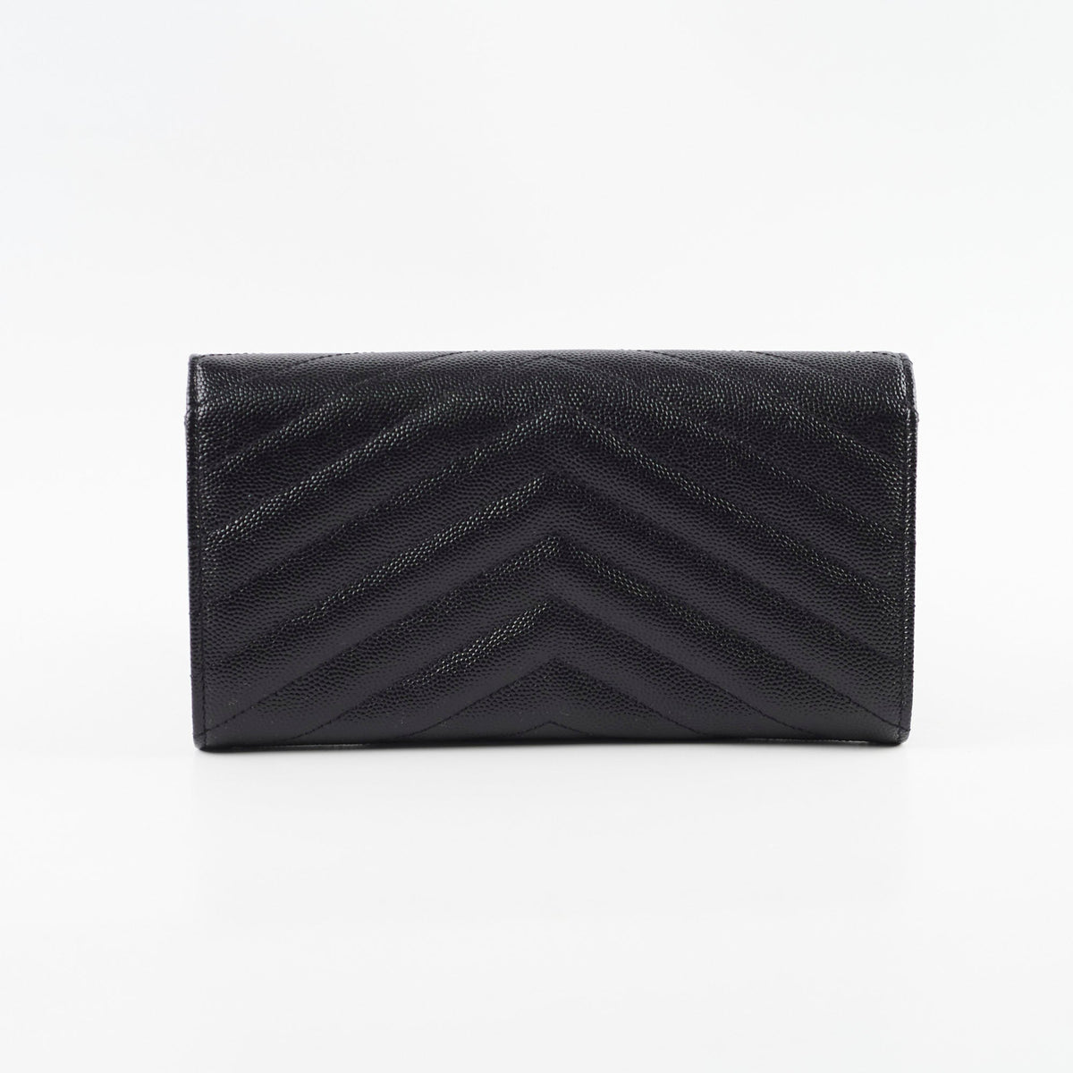 Saint Laurent Cassandre Envelope Flap Wallet Black - photo 2