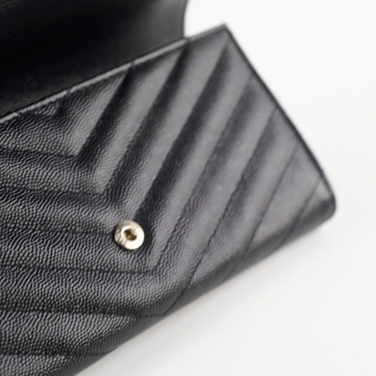 Saint Laurent Cassandre Envelope Flap Wallet Black - photo 6