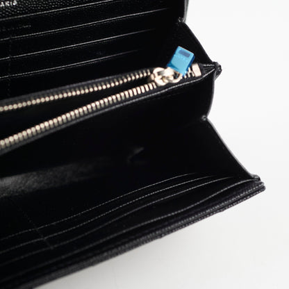 Saint Laurent Cassandre Envelope Flap Wallet Black - photo 8