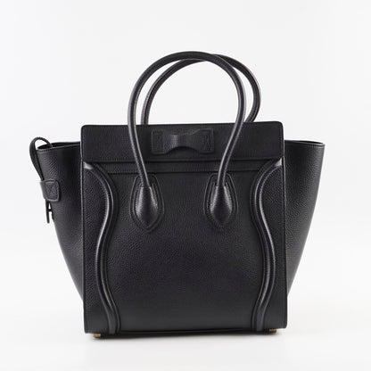Celine Micro Luggage Black - photo 2