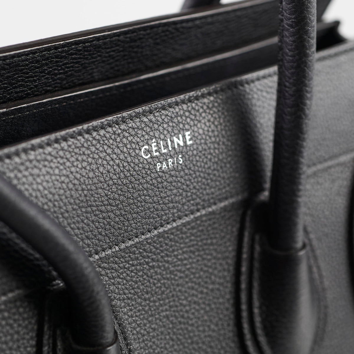 Celine Micro Luggage Black - photo 8
