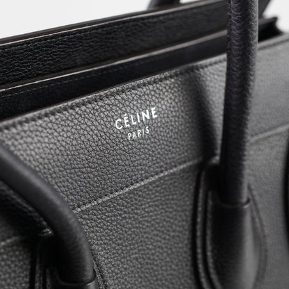 Celine Micro Luggage Black - photo 8