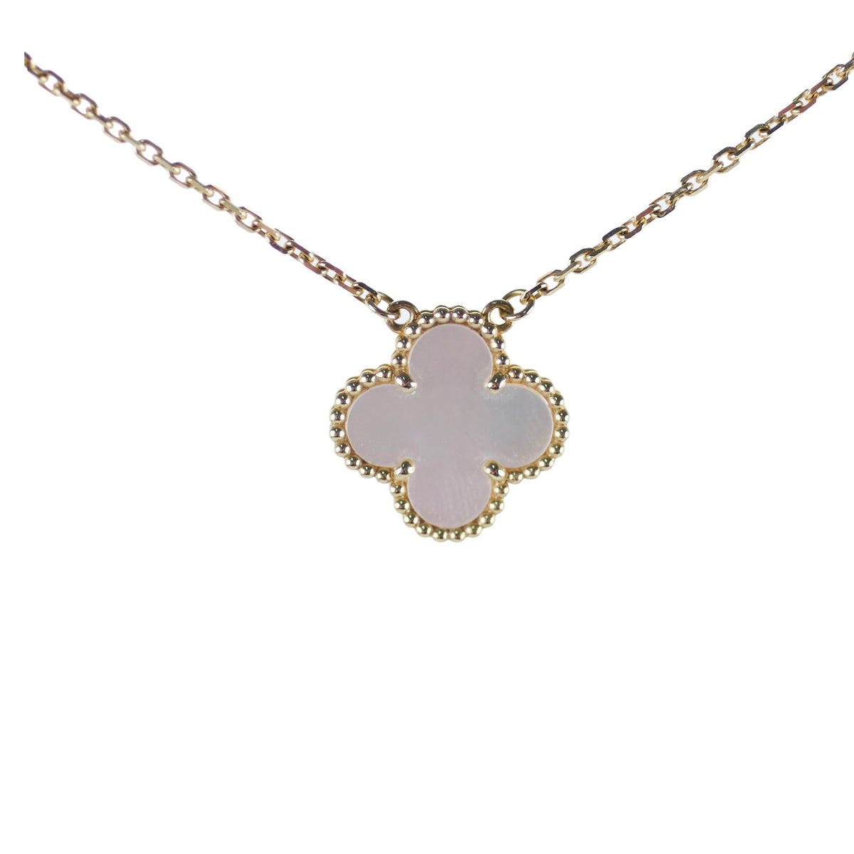 Van Cleef & Arpels Vintage Alhambra Mother Of Pearl MOP Necklace - photo 1