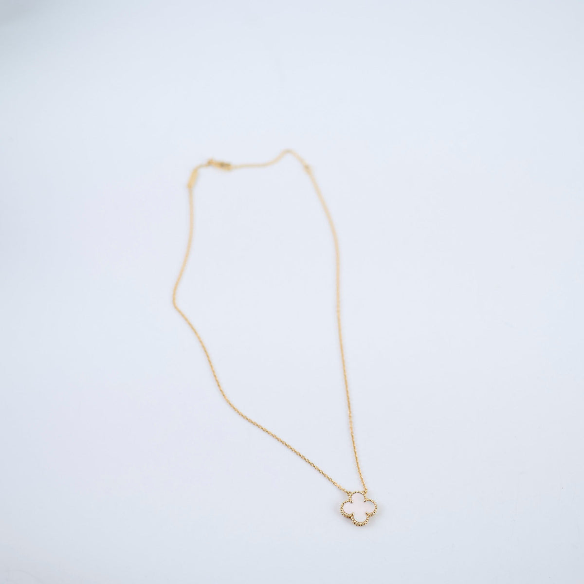 Van Cleef & Arpels Vintage Alhambra Mother Of Pearl MOP Necklace - photo 3