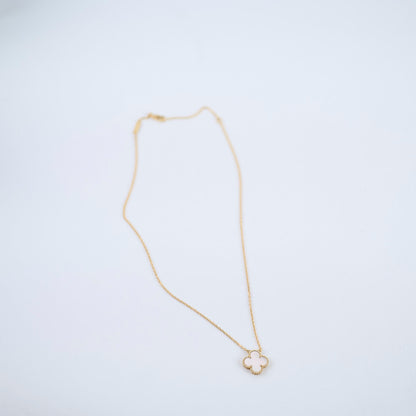 Van Cleef & Arpels Vintage Alhambra Mother Of Pearl MOP Necklace - photo 3