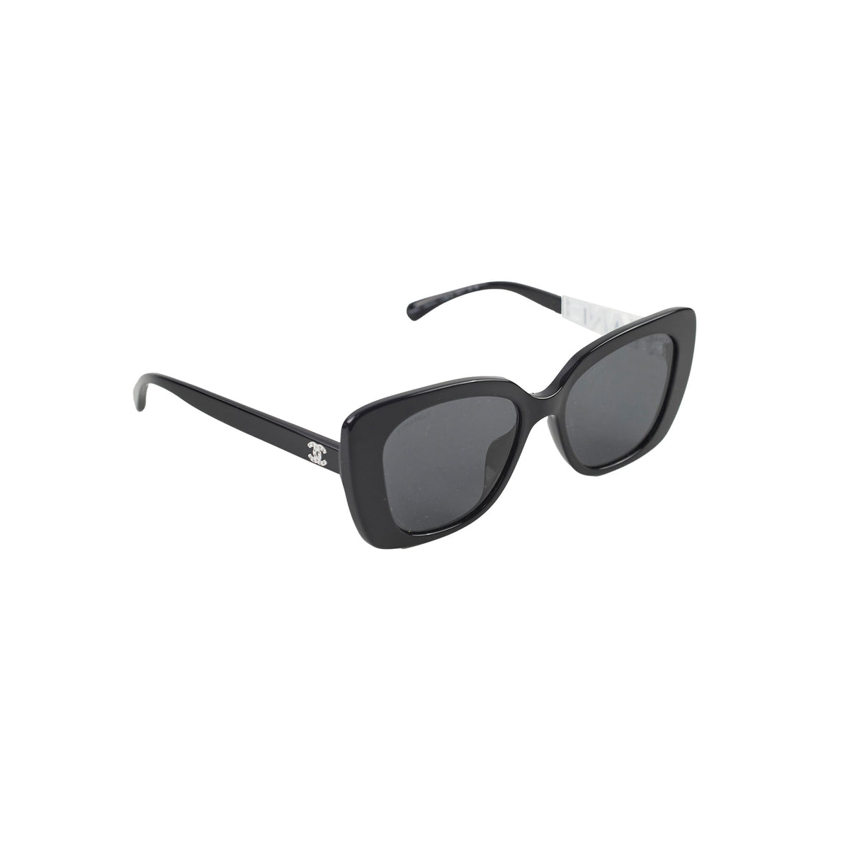 Chanel White Crystal Square Sunglasses - photo 1