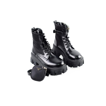 Prada Monolith Combat Boots Black size 37 - photo 1