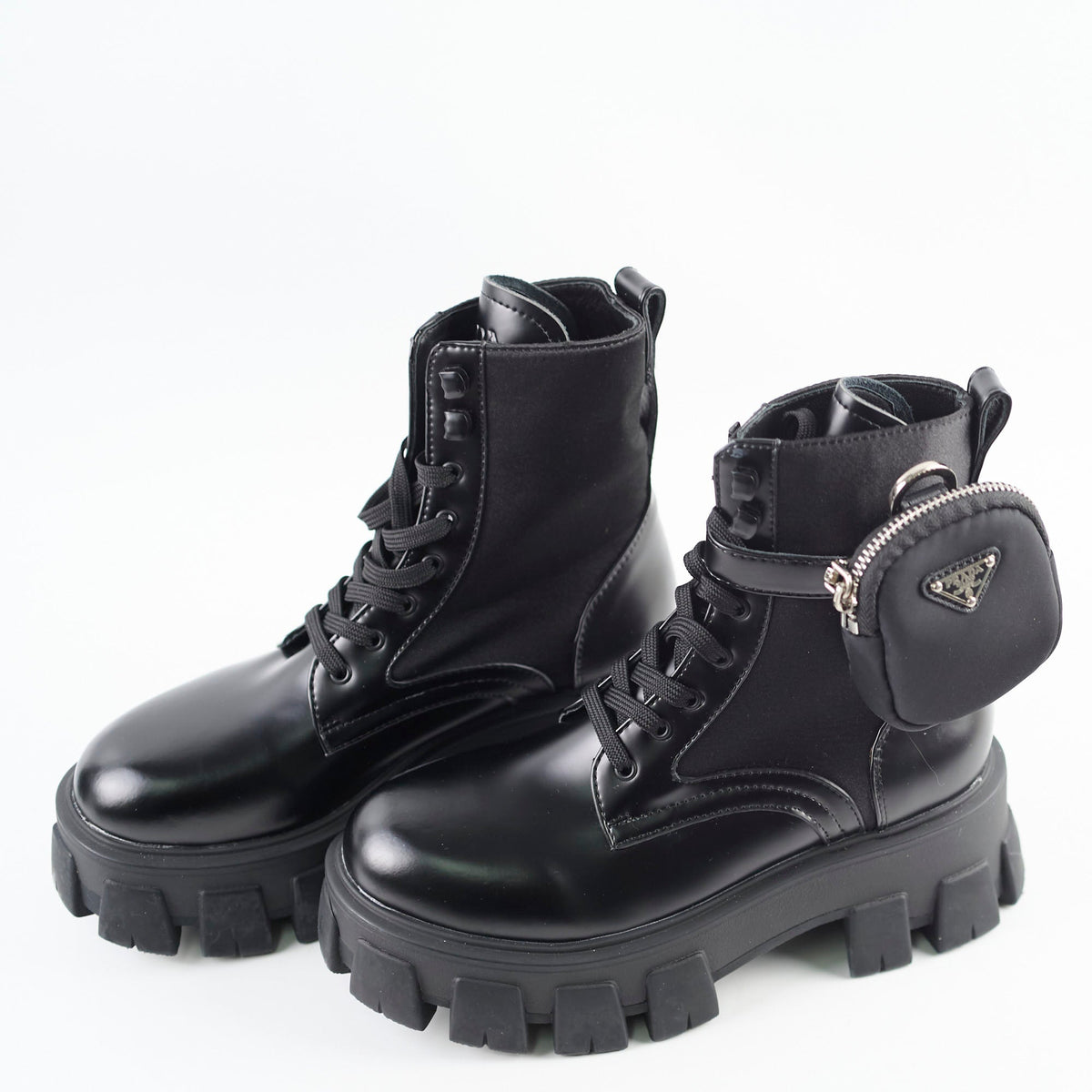 Prada Monolith Combat Boots Black size 37 - photo 5