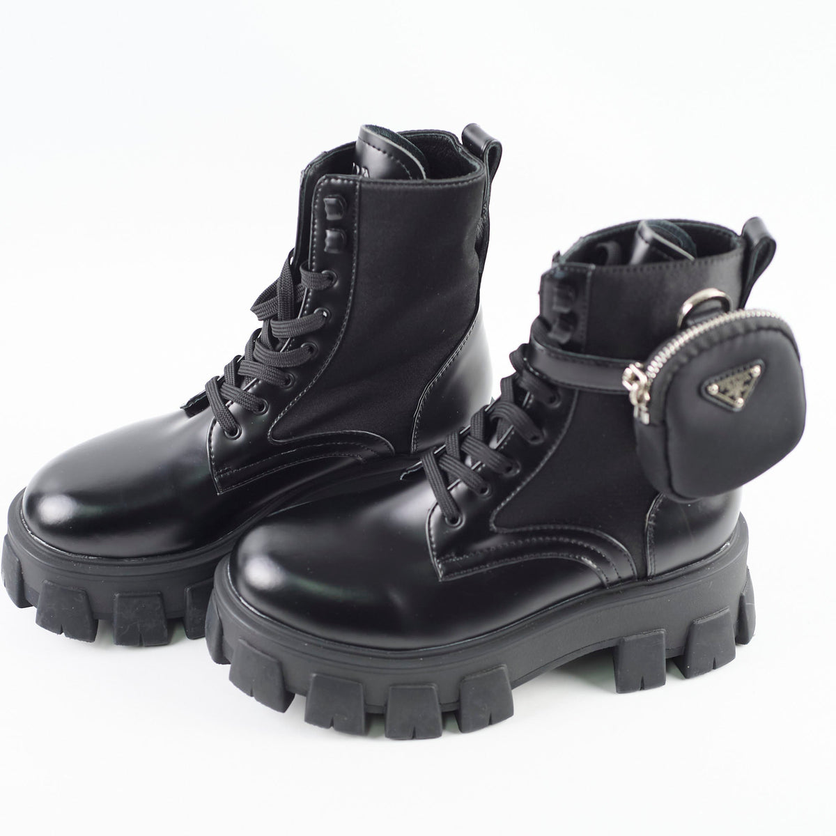 Prada Monolith Combat Boots Black size 37 - photo 6