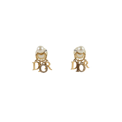 Christian Dior Tribale Earrings with Pearls & Crystal Costume Jewellery - photo 1