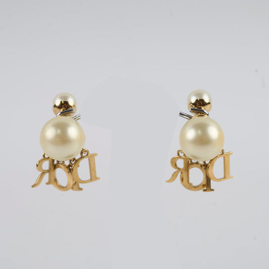 Christian Dior Tribale Earrings with Pearls & Crystal Costume Jewellery - photo 2
