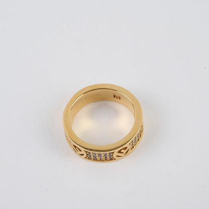 Fendi F Is Fendi Ring Crystals Gold size M - photo 5