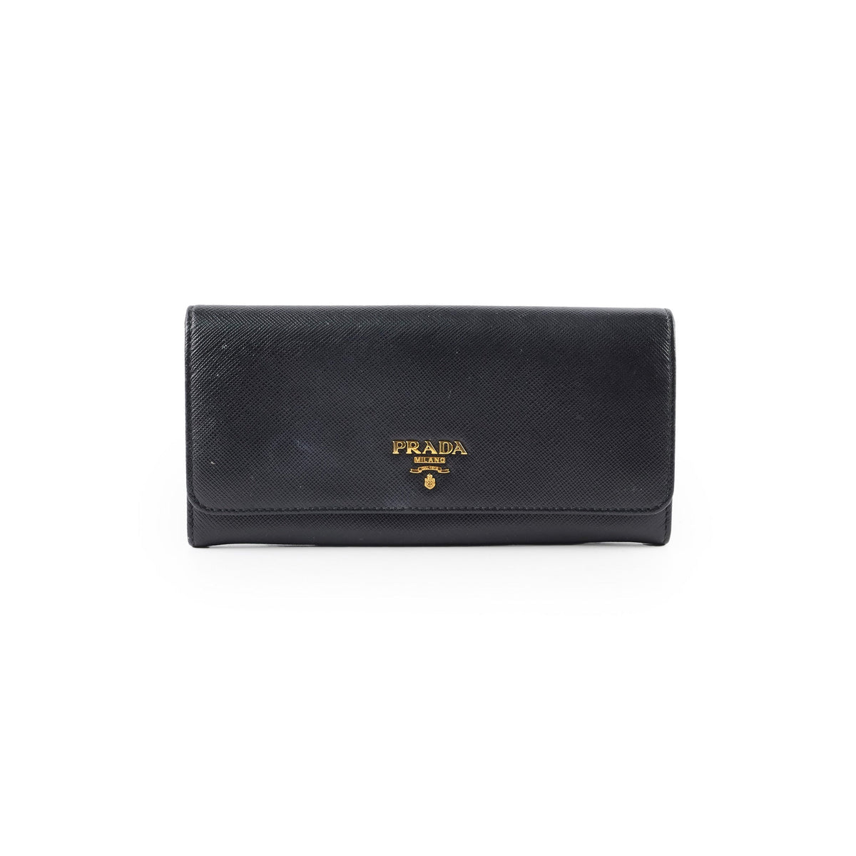 Prada Saffiano Black Long Wallet - photo 1