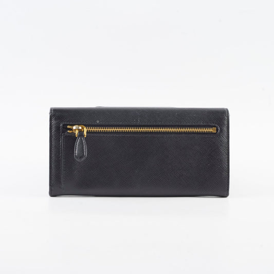 Prada Saffiano Black Long Wallet - photo 2