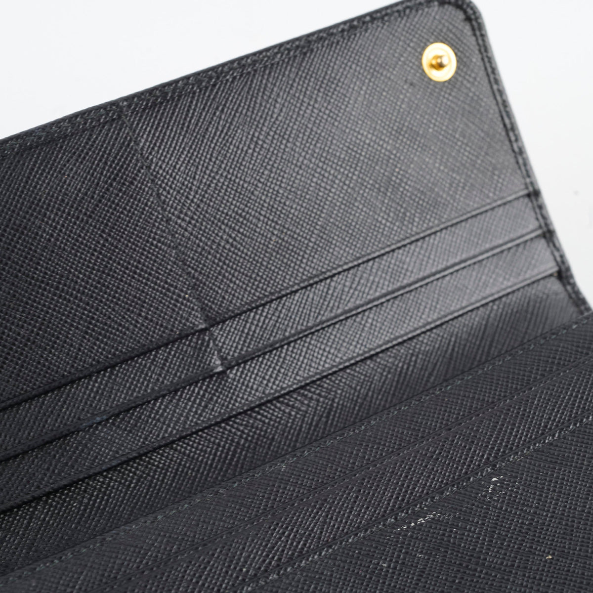 Prada Saffiano Black Long Wallet - photo 6