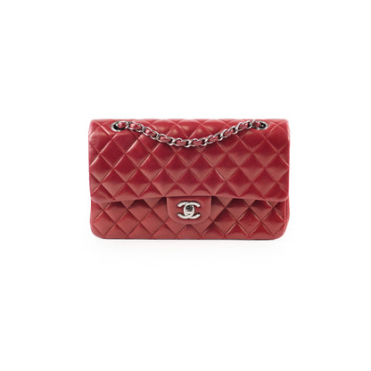 Chanel Classic Flap Medium M/L Lambskin Dark Red (10 Series) - photo 1