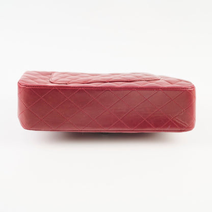 Chanel Classic Flap Medium M/L Lambskin Dark Red (10 Series) - photo 4