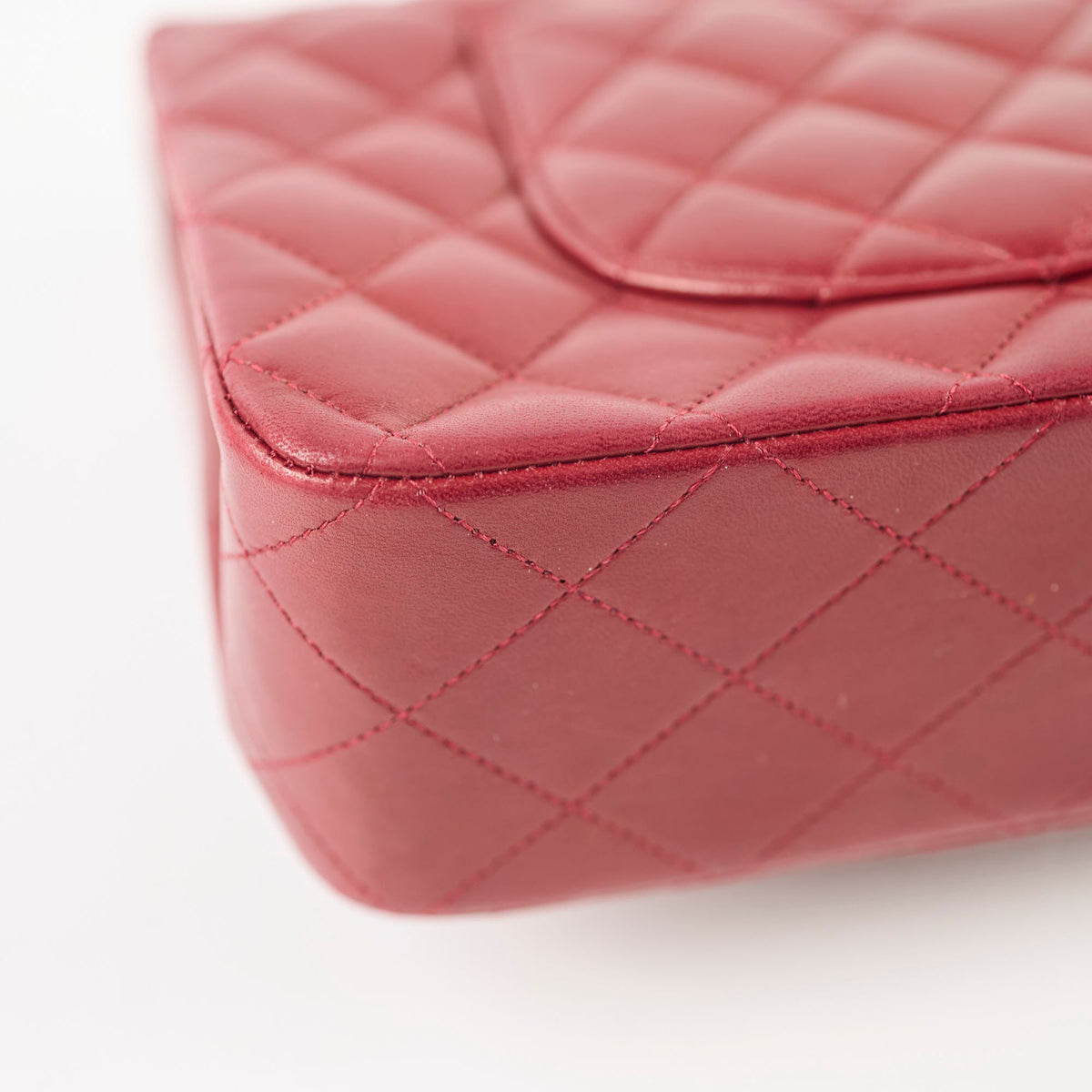 Chanel Classic Flap Medium M/L Lambskin Dark Red (10 Series) - photo 18