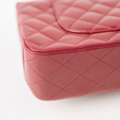 Chanel Classic Flap Medium M/L Lambskin Dark Red (10 Series) - photo 18